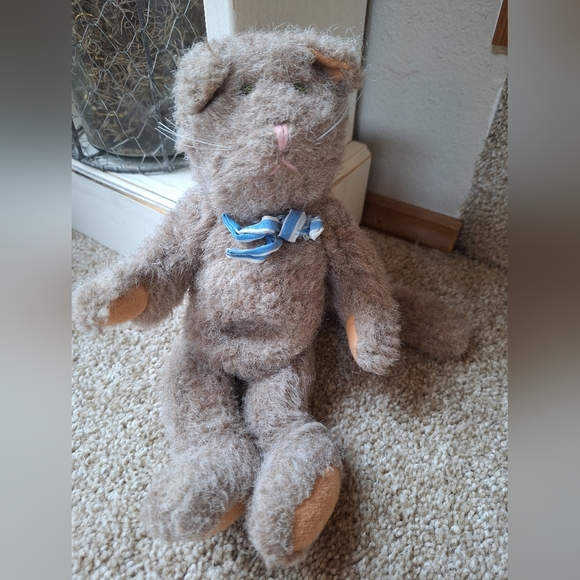 Vintage Retired Boyds Bears Cat 1987 Jointed Plush - Picture 1 of 7